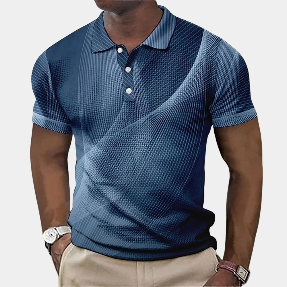 Atmungsaktives Herren Poloshirt – klassischer Schnitt, Baumwolle, für den Sommer 0