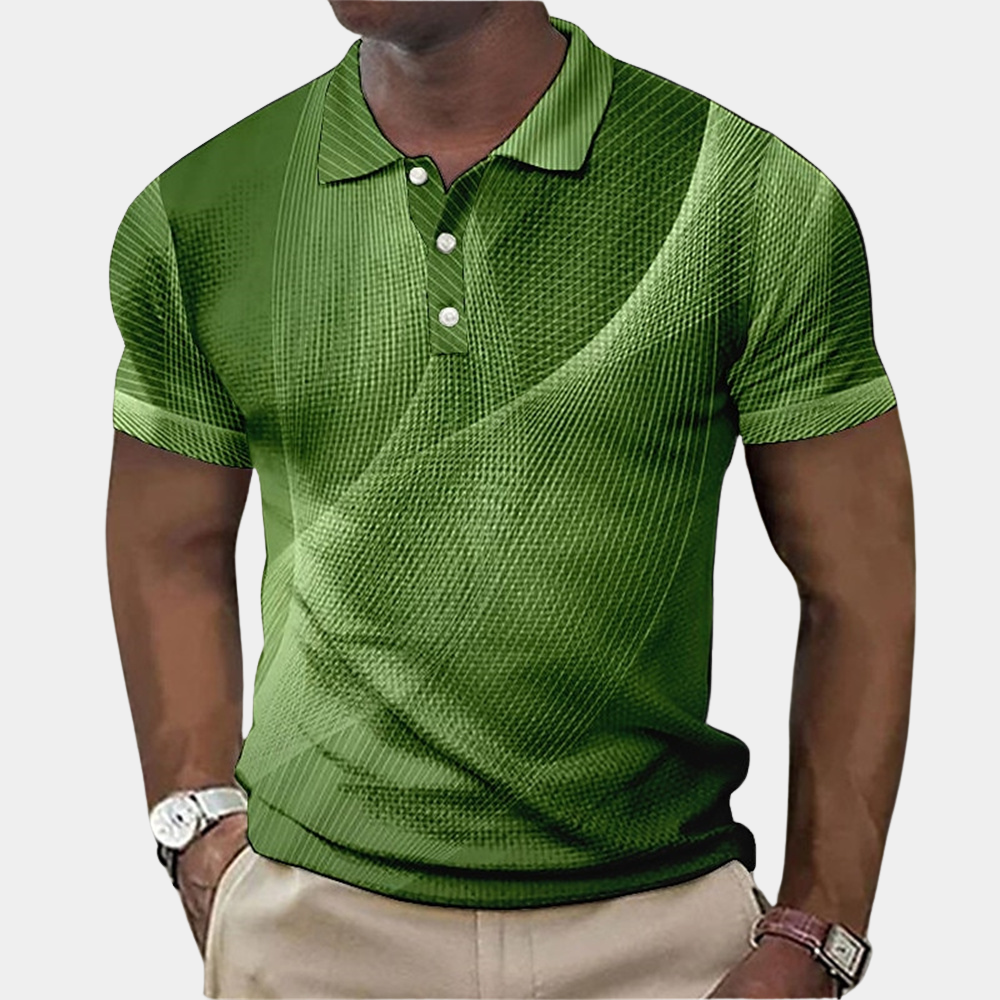 Atmungsaktives Herren Poloshirt – klassischer Schnitt, Baumwolle, für den Sommer 3