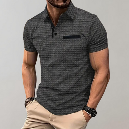 Atmungsaktives Herren Poloshirt – zeitloses Design, Polyester, für Freizeit und Büro 1