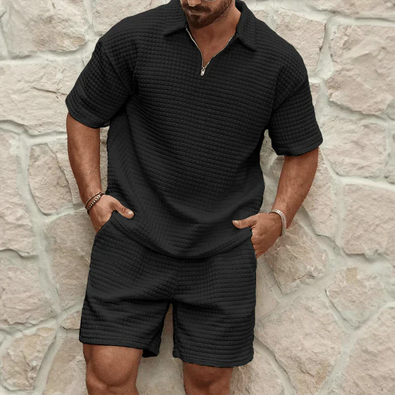Atmungsaktives Herren T-Shirt Set – lässiger Schnitt, weiche Baumwolle, für Sommeraktivitäten 2