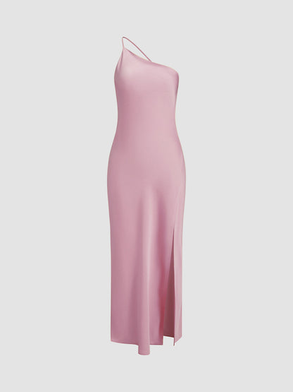 Variant image for Elegant Backless Satin Floral Maxi Dress for Women with Open Shoulders and Long Skirt, Perfect for Special Occasions-21
