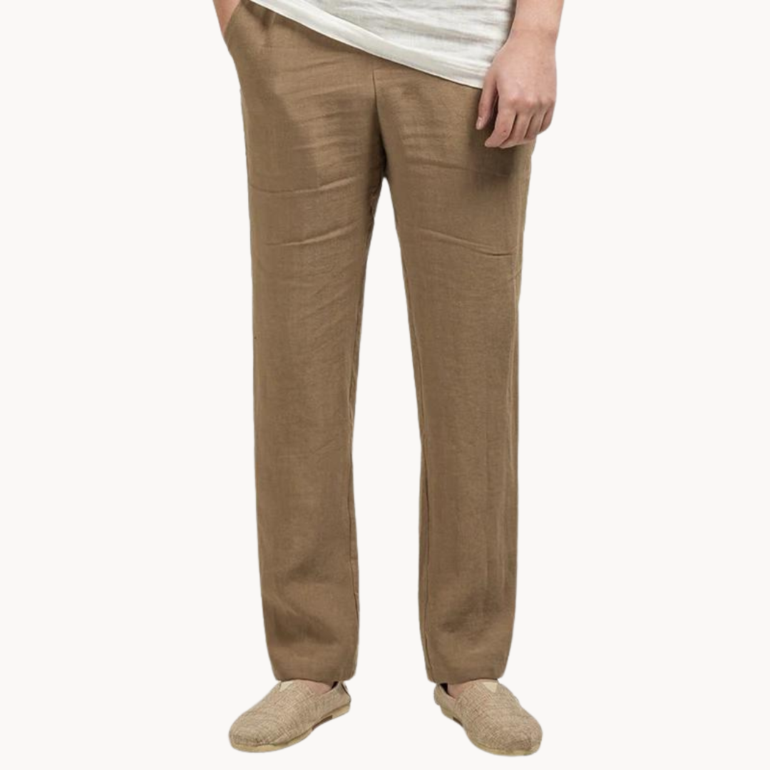 Variant image for Linen Relaxed Pants for Men and Women, Breathable Flax Cotton Blend, Lightweight Casual and Formal Wear-7