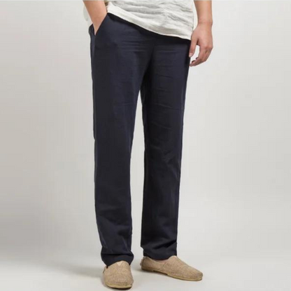 Variant image for Linen Relaxed Pants for Men and Women, Breathable Flax Cotton Blend, Lightweight Casual and Formal Wear-25