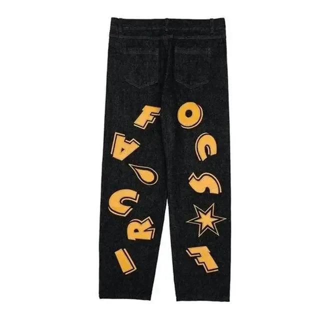 Variant image for Custom Baggy Jeans for Women and Men - Personalized Loose Fit Denim with Vintage Distressing and Unique Designs-1