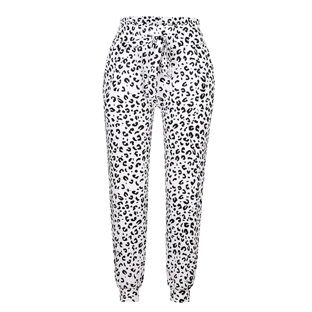 Bequeme Damen-Hose – lässiges Leopardenmuster, Polyester, für Freizeitaktivitäten 3