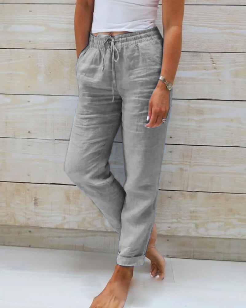 Bequeme Damen-Leinenhose – elastisch, hochwertig, für vielseitige Anlässe 4
