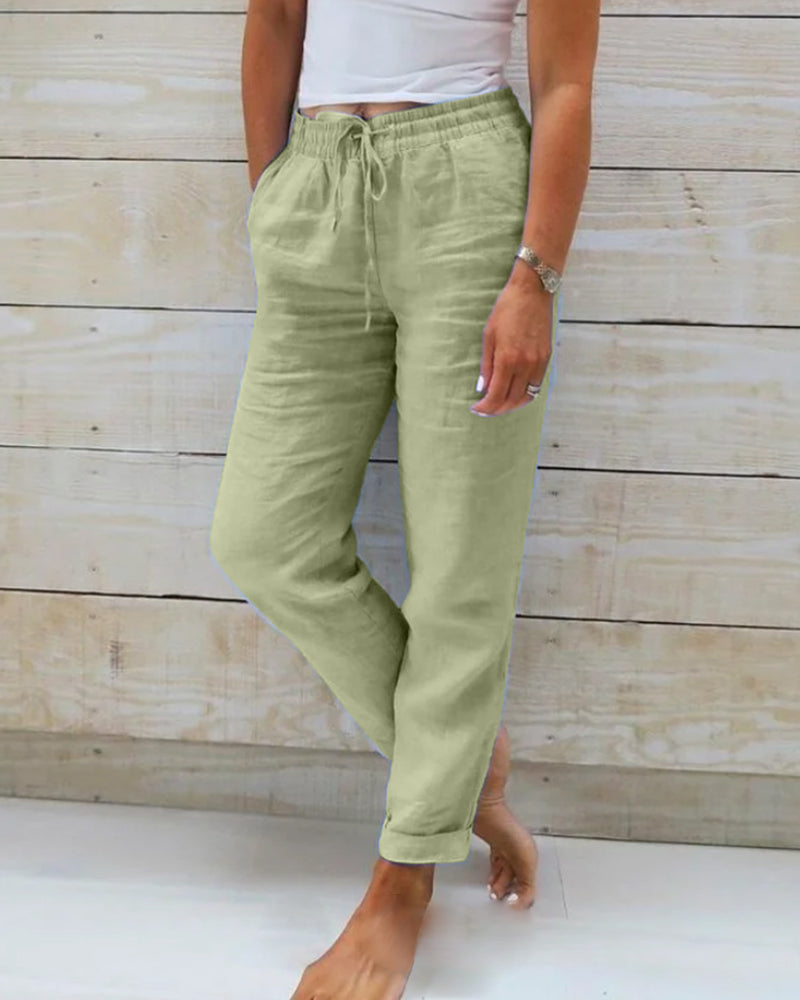 Bequeme Damen-Leinenhose – elastisch, hochwertig, für vielseitige Anlässe 6