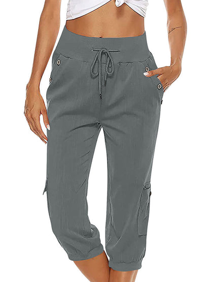Bequeme Damen Freizeithose – elastische Bündchen, 100% Baumwolle, für Alltag und Sport 1