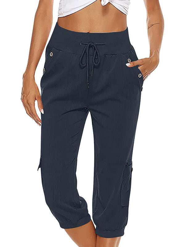 Bequeme Damen Freizeithose – elastische Bündchen, 100% Baumwolle, für Alltag und Sport 6