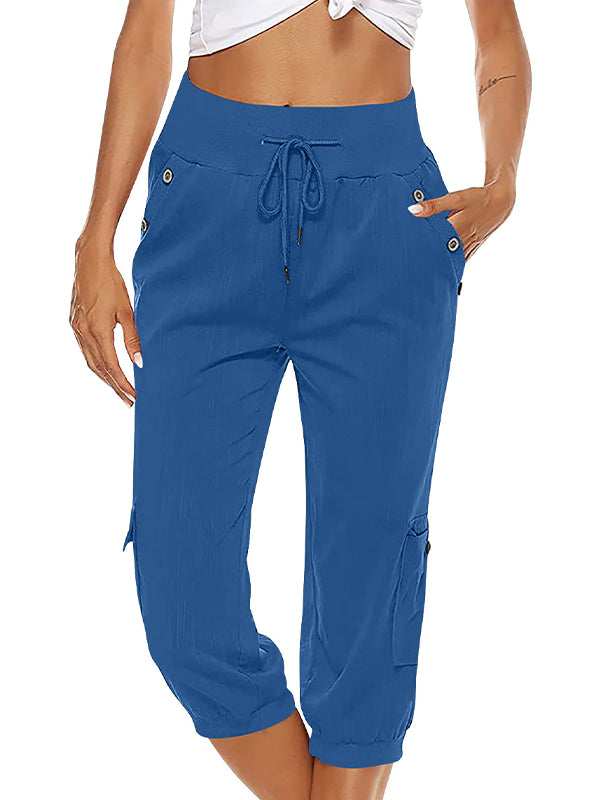 Bequeme Damen Freizeithose – elastische Bündchen, 100% Baumwolle, für Alltag und Sport 7