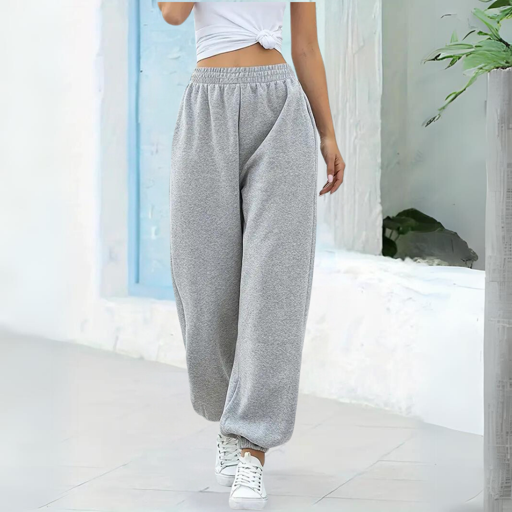 Bequeme Damen Jogginghose – hohe Taille, elastisches Material, für Freizeit und Sport 7