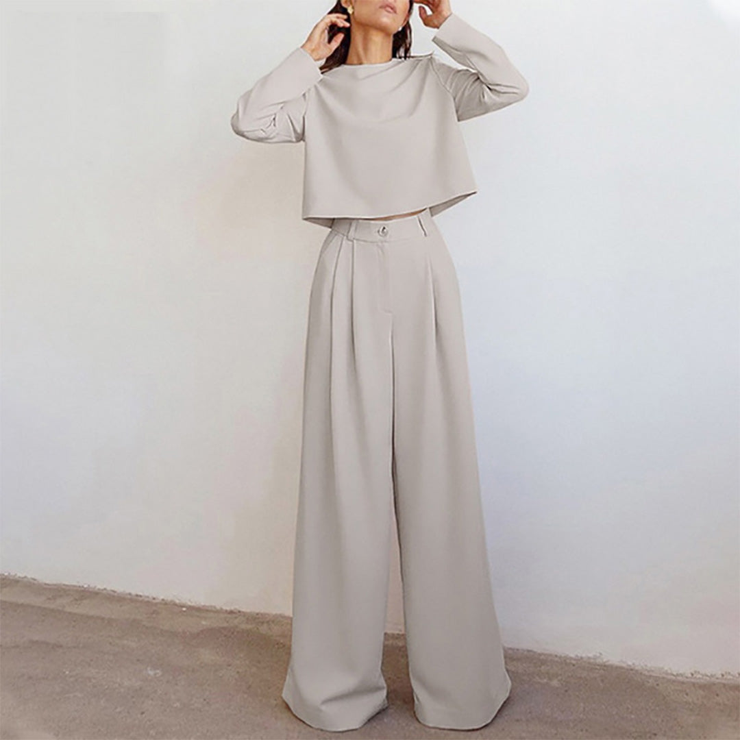 Bequeme Damen Palazzo Set – lässiger Schnitt, hochwertiger Stoff, für verschiedene Anlässe 3