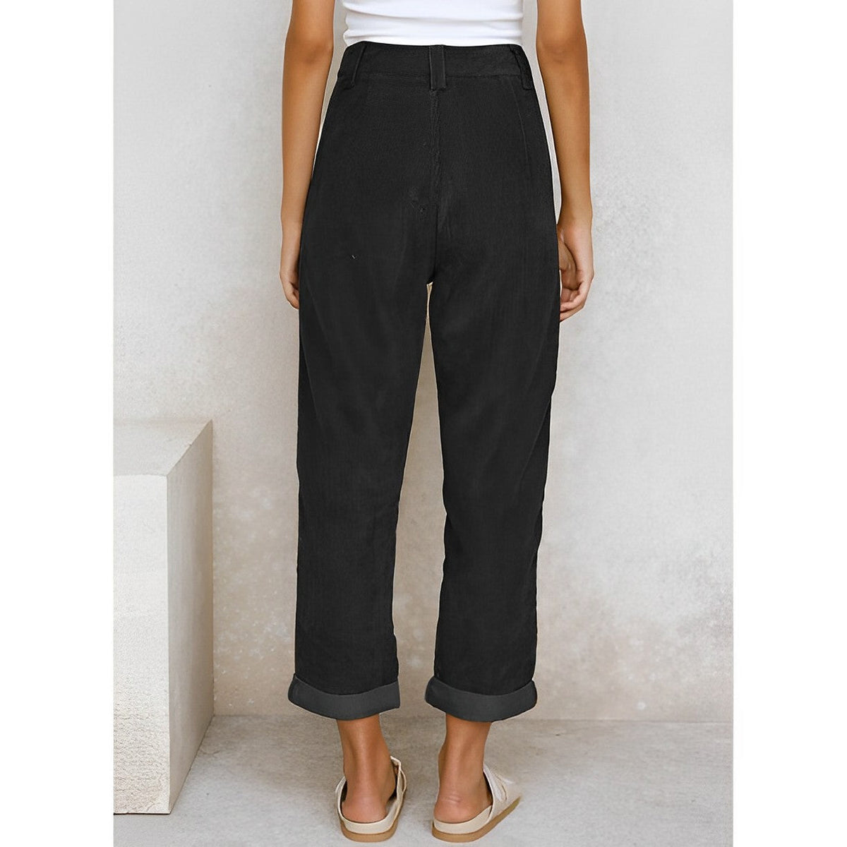 Bequeme Damen Stoffhose – gerade geschnitten, luftdurchlässig, für Alltag und Freizeit 6