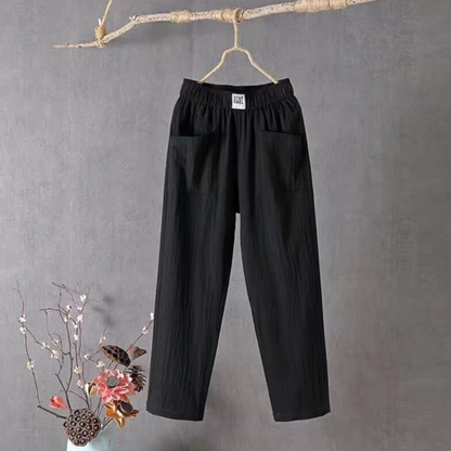 Bequeme Damenhose – lässiger Schnitt, Baumwolle, für den Alltag 3