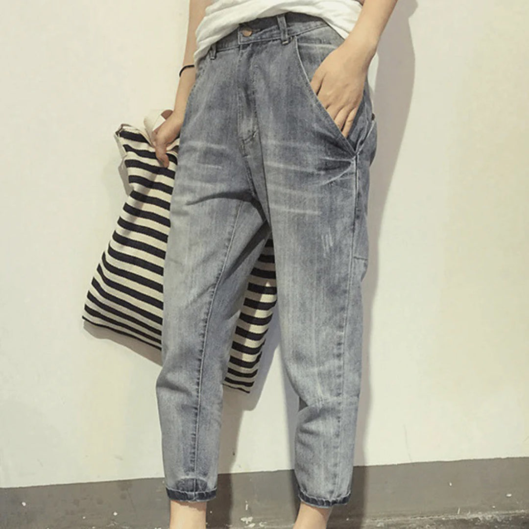 Bequeme Damenjeans – lässiger Schnitt, Polyester, für den Alltag 1