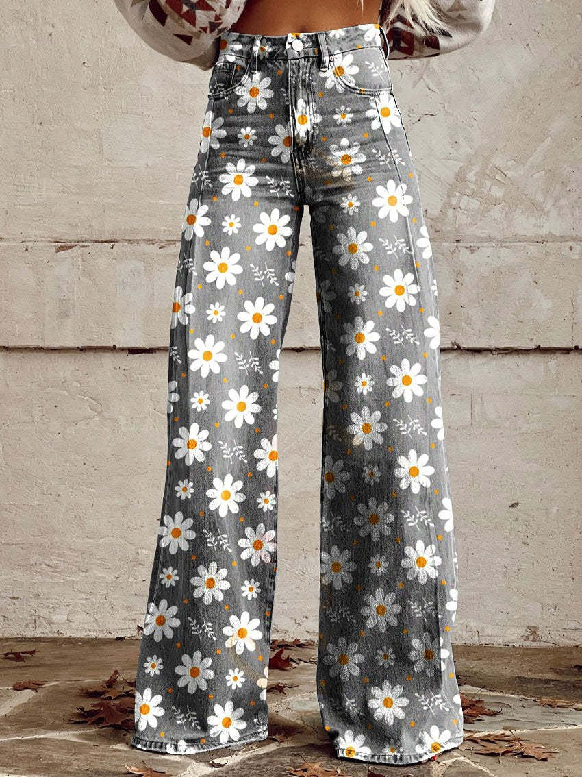 Bequeme Damenjeans – weiter Schnitt, Baumwollmischung, für Freizeit und Alltag 0