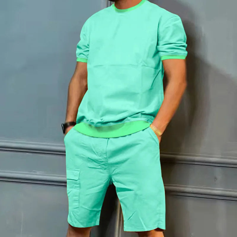 Bequeme Herren Freizeit-Set – lässige Shorts, weiche Baumwolle, für entspannte Tage 5