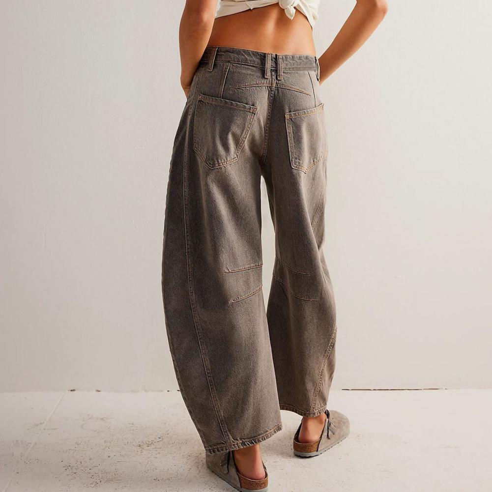 Bequeme & lässige Damenjeans – weit geschnitten, Denim, für den Alltag 1