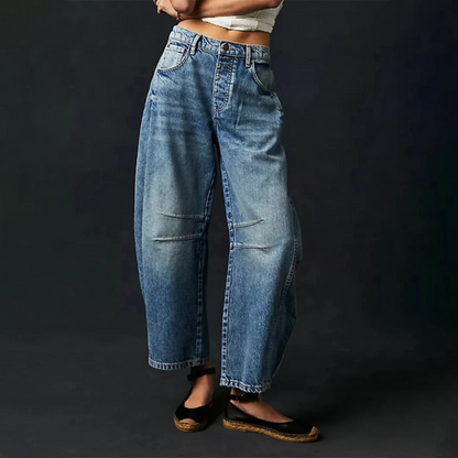 Bequeme & lässige Damenjeans – weit geschnitten, Denim, für den Alltag 3