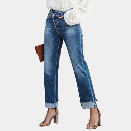 Bequeme & vielseitige Damenjeans – lässiger Schnitt, Baumwolle, für den Alltag 0