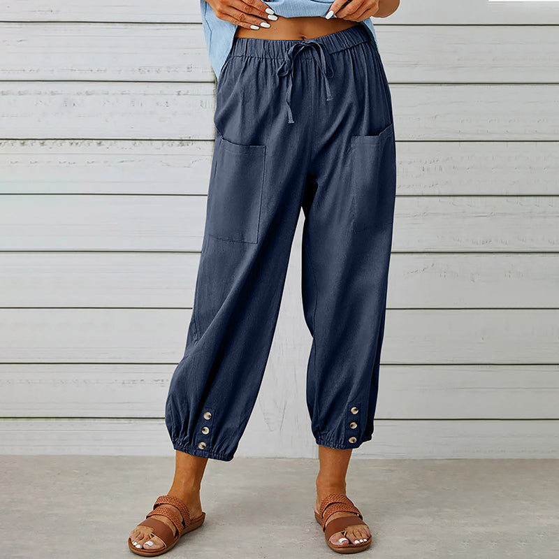 Bequeme und flexible Freizeithosen für Damen – elastischer Bund, weicher Stoff, für Alltag und Sport 5