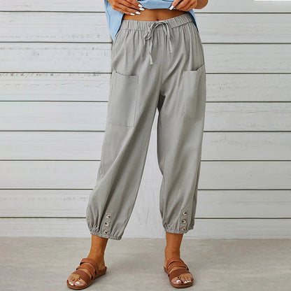 Bequeme und flexible Freizeithosen für Damen – elastischer Bund, weicher Stoff, für Alltag und Sport 7