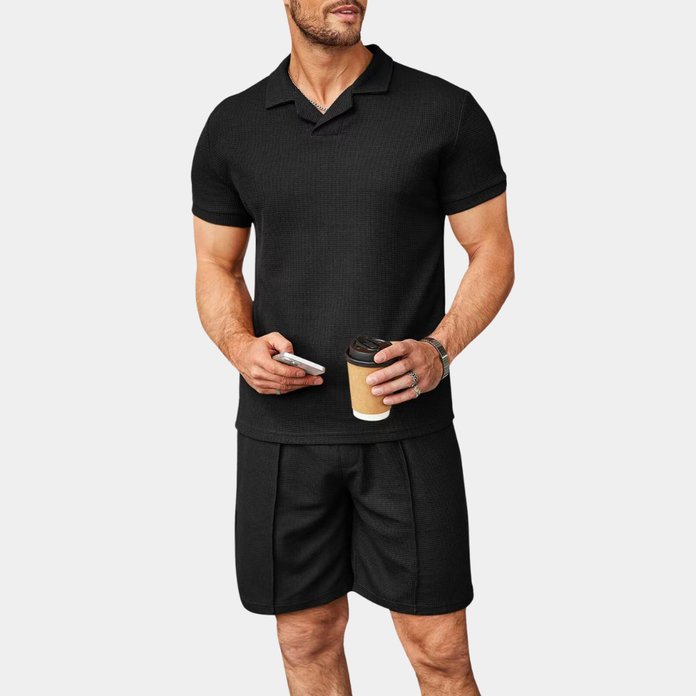 Bequemer Herren zweiteiler – lässiger Schnitt, hochwertige Materialien, ideal für Sommer und Freizeit 3