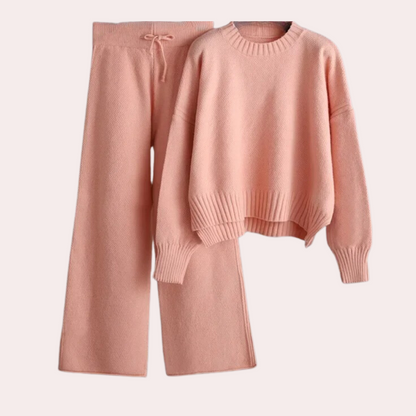 Bequemes Damen-Hausanzug – luftige Strickjacke und Hose, ideal für Frühling und Sommer 6