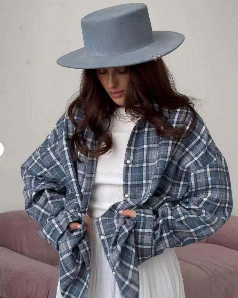 Bequemes Damen Hemd kariert – oversize Schnitt, weiche Baumwolle, für den Alltag 0