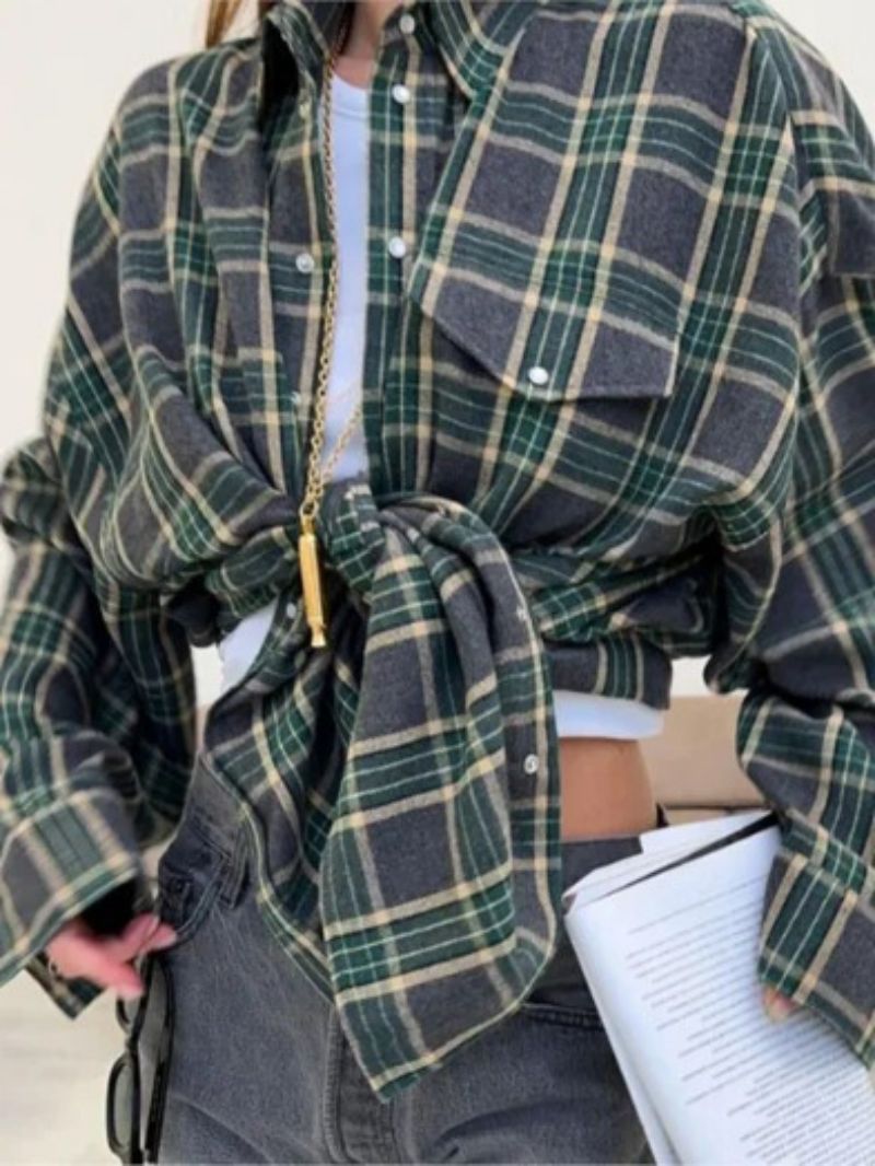 Bequemes Damen Hemd kariert – oversize Schnitt, weiche Baumwolle, für den Alltag 9