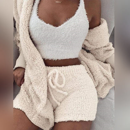 Bequemes Damen Sommer Set – zweiteiler Hose und Oberteil, Polyester-Mix, für entspannte Tage 0