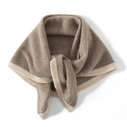 Plush Women's Cashmere Shawl - Rectangular Knit, For Travel