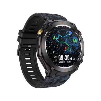 Smartwatch GPS Health Monitor - AMOLED Display, Bluetooth Calling, 3ATM Water-Resistant Fall 2025 Fitness Gift