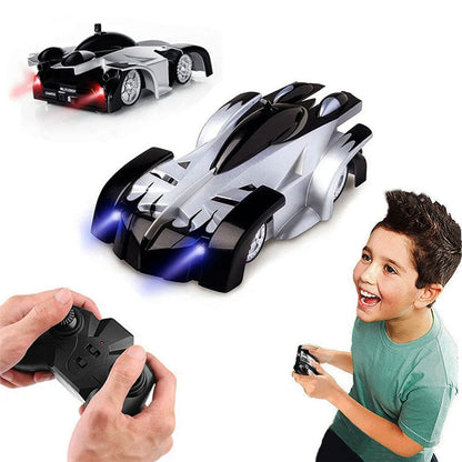 Wall RC Car Remote Control Stunt Vehicle Indoor Play