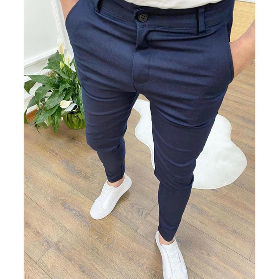 Stylish Men's Summer Pants in Comfortable Polyester, Relaxed Fit, Multiple Colors, Perfect for Casual Wear-3