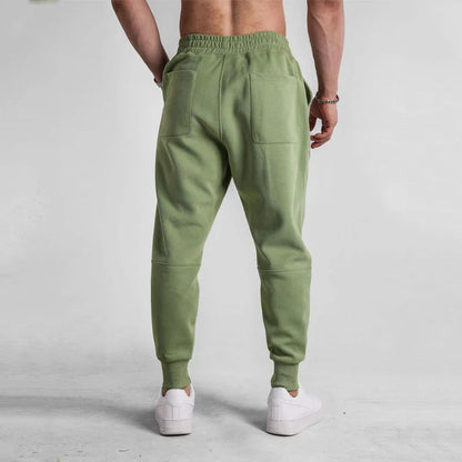 Breathable men's jogger pants – elastic waistband, cotton, for sports and leisure 5