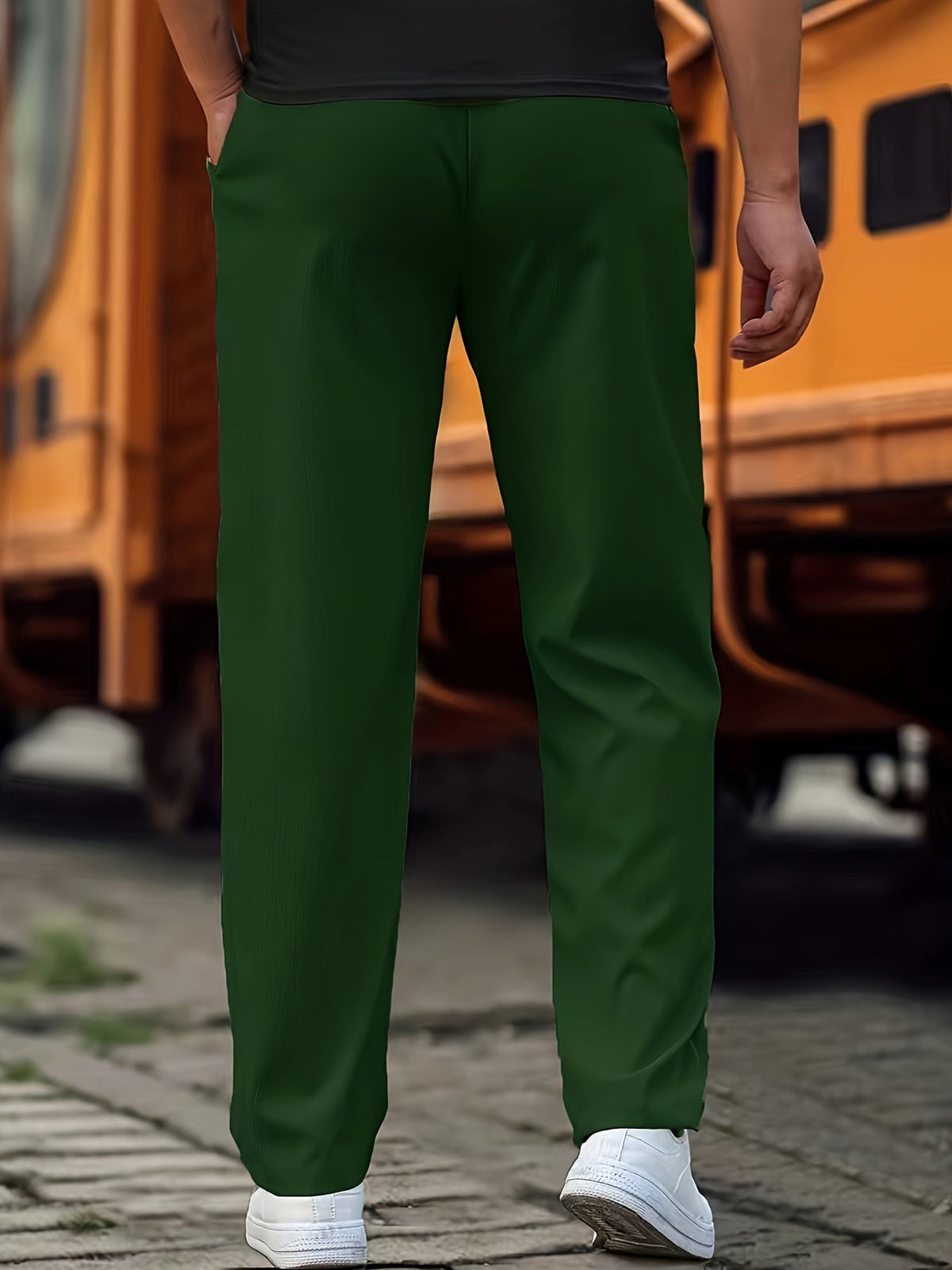 Breathable men's joggers – classic fit, cotton blend, for everyday wear 2