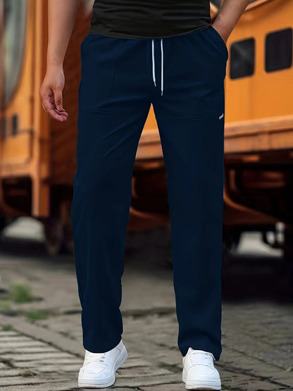 Breathable men's joggers – classic fit, cotton blend, for everyday wear 4
