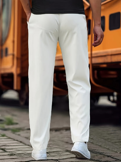 Breathable men's joggers – classic fit, cotton blend, for everyday wear 6
