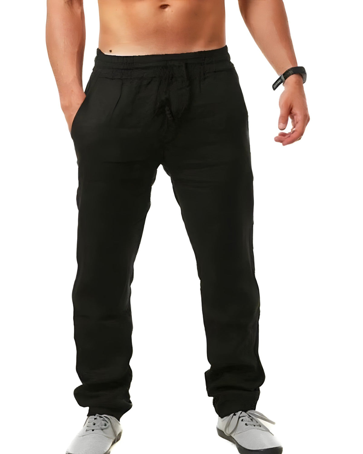 Breathable men's linen pants – casual fit, cotton-linen blend, for everyday wear 1