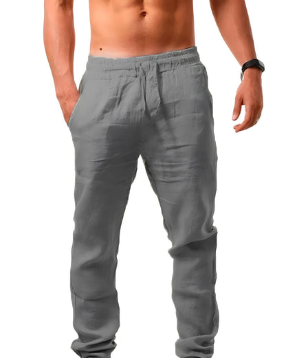 Breathable men's linen pants – casual fit, cotton-linen blend, for everyday wear 3