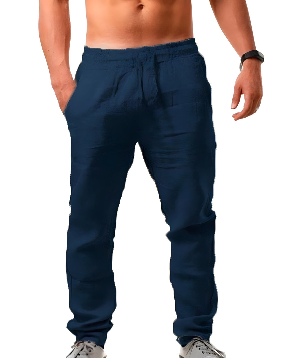 Breathable men's linen pants – casual fit, cotton-linen blend, for everyday wear 6
