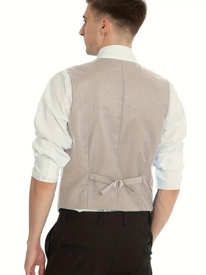 Breathable men's suit – fitted three-piece design, high-quality fabric, for formal occasions 2