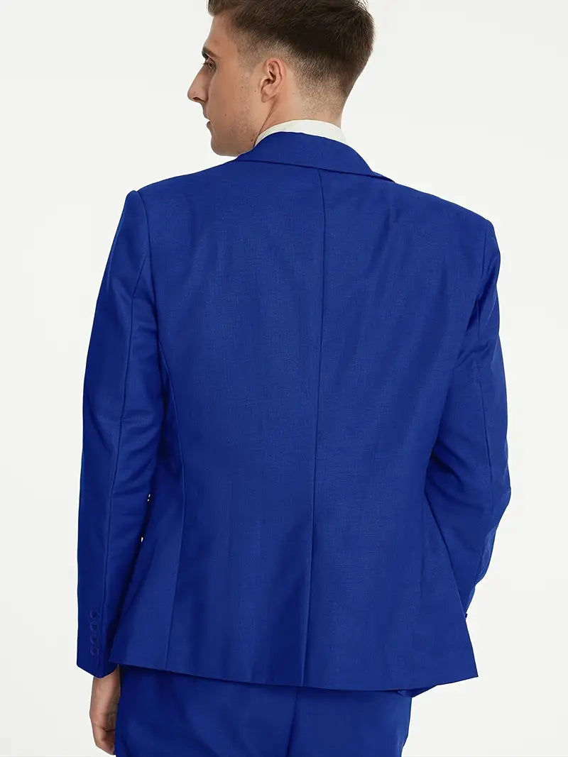 Breathable men's suit – fitted three-piece design, high-quality fabric, for formal occasions 5