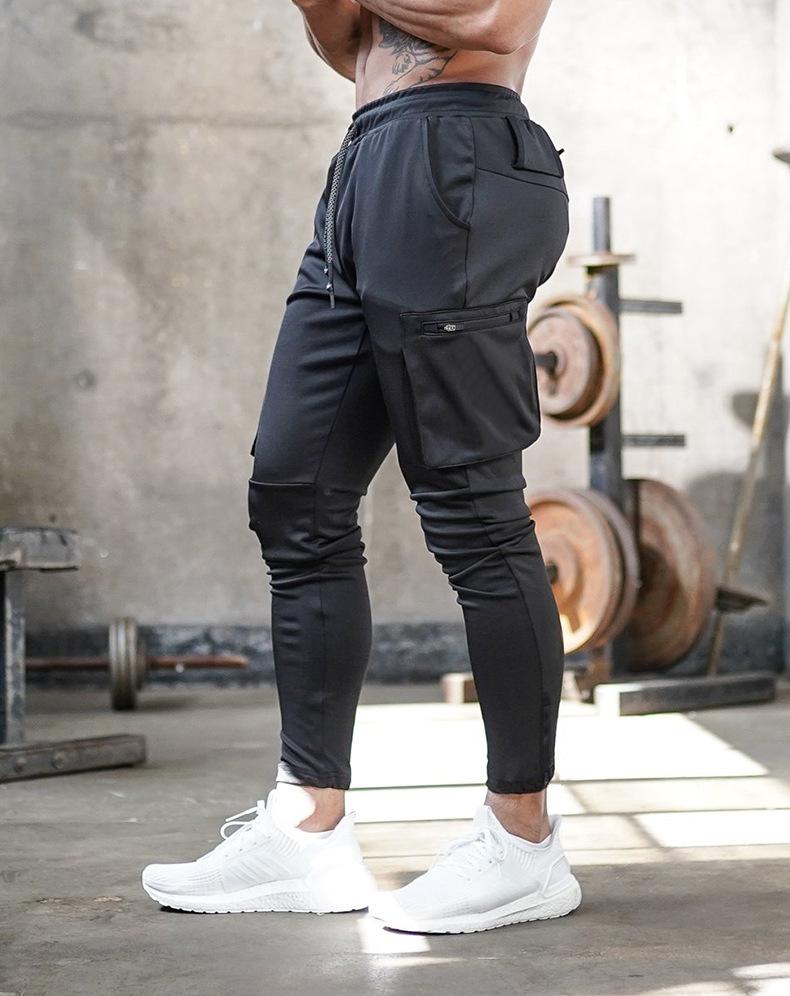 Breathable men's track pants – flexible slim fit, soft fabric, for active lifestyle 11