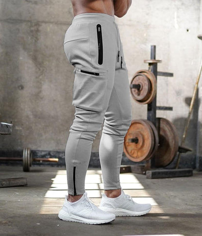 Breathable men's track pants – flexible slim fit, soft fabric, for active lifestyle 2