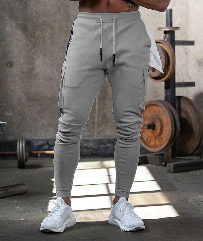 Breathable men's track pants – flexible slim fit, soft fabric, for active lifestyle 3