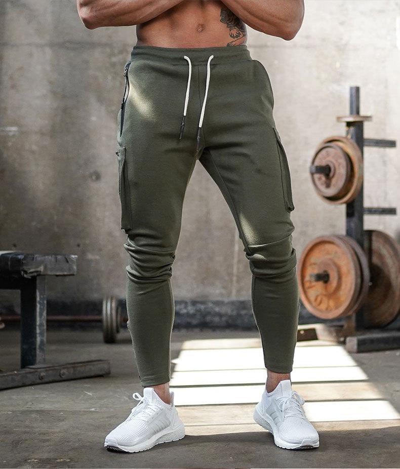 Breathable men's track pants – flexible slim fit, soft fabric, for active lifestyle 5