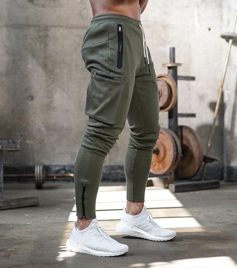 Breathable men's track pants – flexible slim fit, soft fabric, for active lifestyle 6