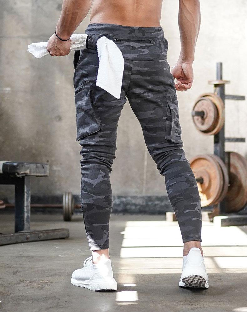 Breathable men's track pants – flexible slim fit, soft fabric, for active lifestyle 7